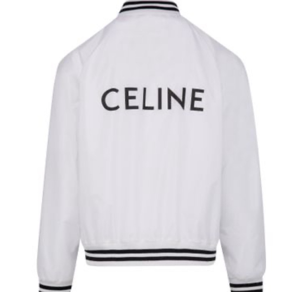 Celine Varsity-Style Jacket In Light Nylon